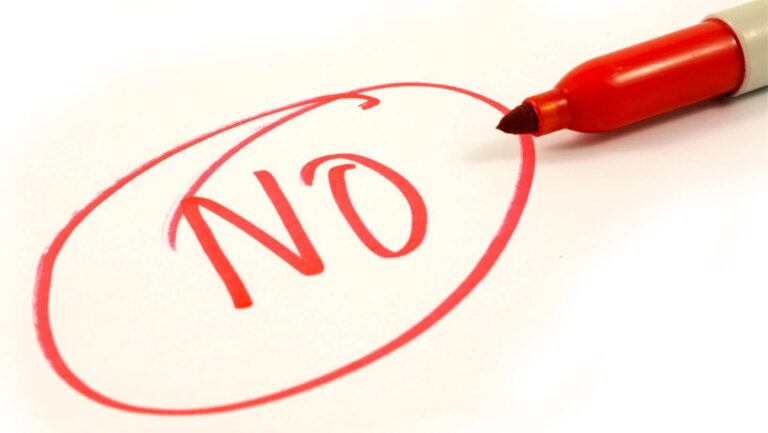 The Power of Saying "No"