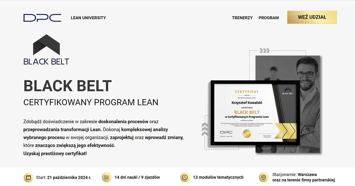 DPC Polska — oficjalny materiał DPC Lean University, ranking 2026
